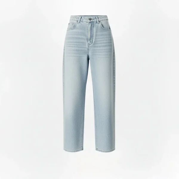 Pantalones azules desgastados por delante~2 Thighlight, vintage para mujer